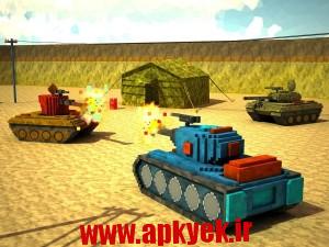 دانلود بازی جنگ کرافت Toon Tank – Craft War Mania 1.0 اندروید مود شده