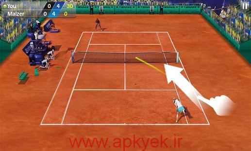 دانلود بازی تنیس Flick Tennis1.6.0 اندروید