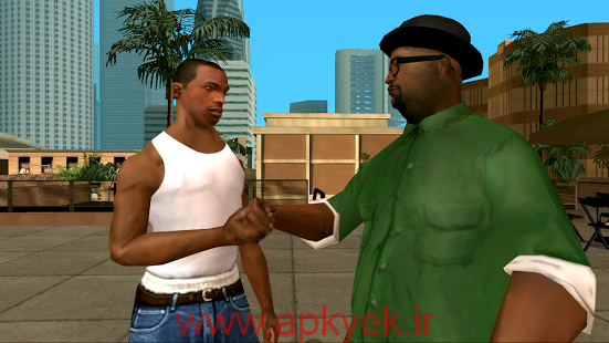 دانلود بازی جی تی ای پنج اتومبیل دزدی بزرگ Grand Theft Auto: San Andreas v2.0 اندروید