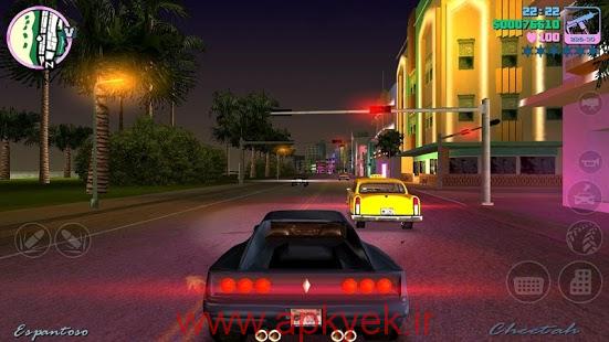 دانلود بازی جی تی ای دزدیدن ماشین Grand Theft Auto: Vice City v1.07 اندروید مود شده و پول بی نهایت