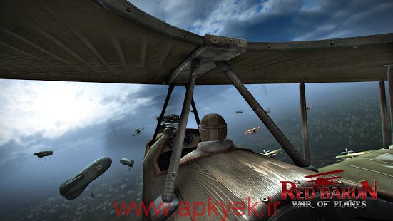 دانلود بازی جنگ هوایی Red Baron: War of Planes v1.9 اندروید مود شده