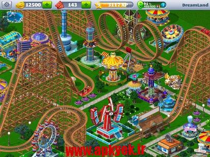 دانلود بازی RollerCoaster Tycoon® 4 Mobile v1.4.0 اندروید مود شده پول بی نهایت