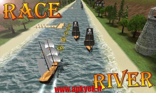 دانلود بازی مسابقه کشتی Turbo River Racing Ship 3D v1.0 اندروید