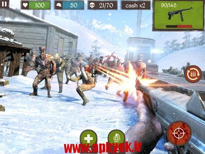 دانلود بازی تیراندازی زامبی مرده Zombie Call: Dead Shooter FPS v1.2 اندروید مود شده