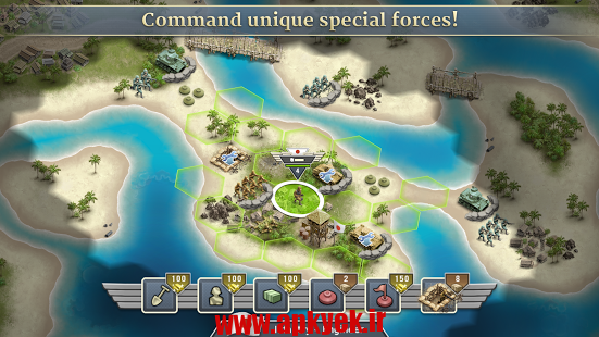 دانلود بازی جنگ در اقیانوس آرام 1942 Pacific Front v1.1.3 اندروید مود شده