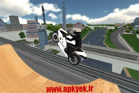 دانلود بازی موتور پلیس Police Moto Bike Simulator 3D v1.1 اندروید