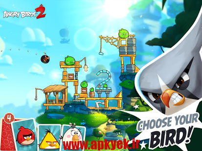 دانلود بازی سری دوم پرندگان خشمگین Angry Birds 2 2.2.1 اندروید