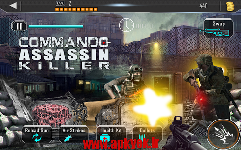 دانلود بازی تکاور قاتل Contract Commando Assassin 1.1 اندروید مود شده