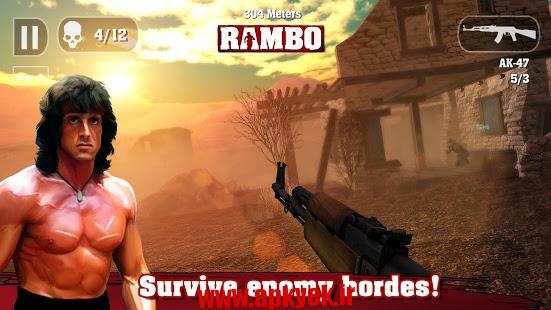 دانلود بازی رامبو RAMBO 1.0 اندروید مود شده