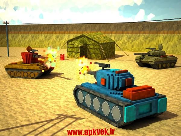 دانلود بازی جنگ کرافت Toon Tank – Craft War Mania 1.0 اندروید مود شده