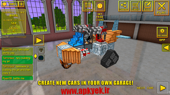 دانلود بازی بلوک کار Blocky Cars Online 3.4.0 اندروید