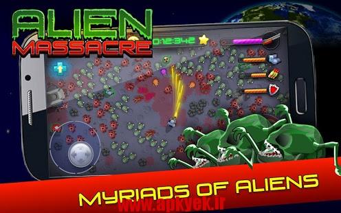 دانلود بازی قتل عام بیگانگان Alien Massacre 1.1.3 اندروید مود شده