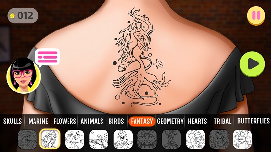 دانلود بازی طراحی تاتو Fab Tattoo Design Studio 1.8 اندروید